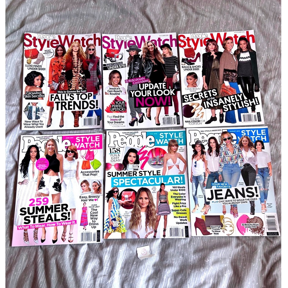 People StyleWatch Magazine Lot 2015 June-Nov Rihanna Beyonce Taylor Swift Gigi